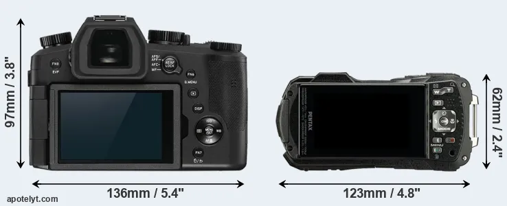 Comparison V-LUX 5 or WG-90 rear