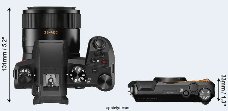 Compare V-LUX 5 versus WG-6 top