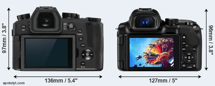 Comparison V-LUX 5 or NX30 rear
