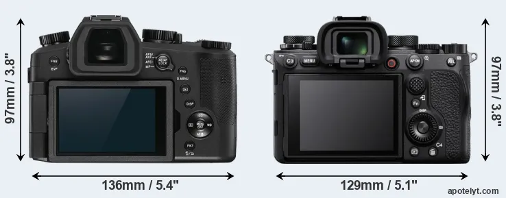Comparison V-LUX 5 or A1 rear