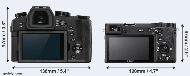 Comparison V-LUX 5 or A6600 rear