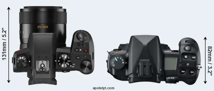 Compare V-LUX 5 versus A850 top