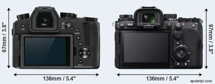 Comparison V-LUX 5 or A9 III rear