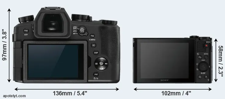 Comparison V-LUX 5 or HX90V rear