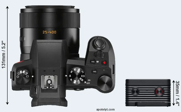 Compare V-LUX 5 versus RX0 II top
