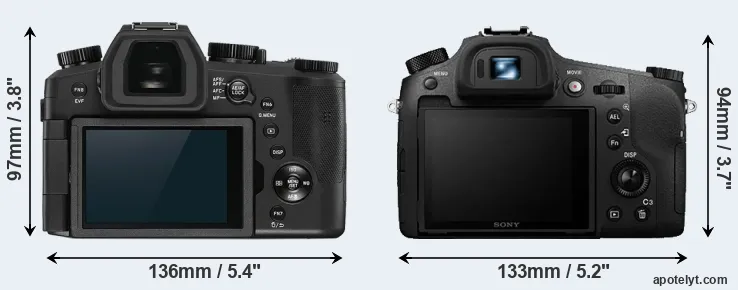 Comparison V-LUX 5 or RX10 III rear