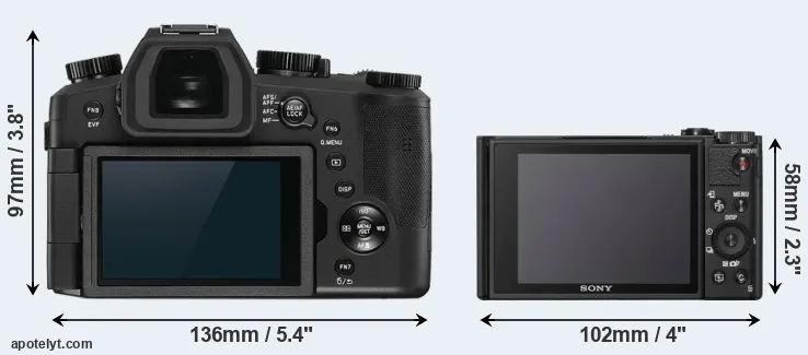 Comparison V-LUX 5 or WX800 rear