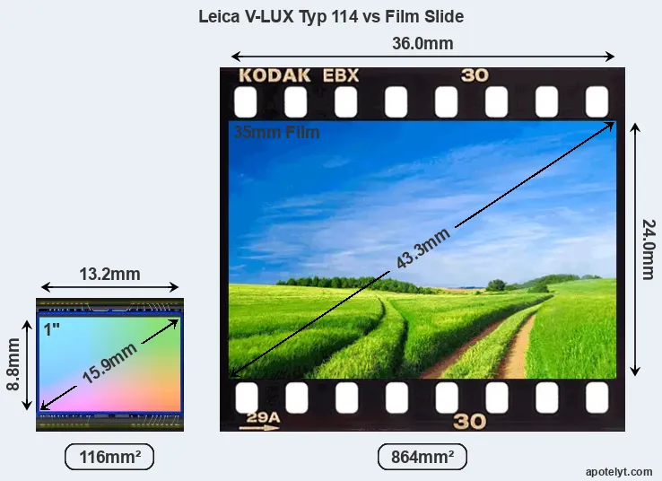 Leica V-LUX Typ 114 and Credit Card sensor measures