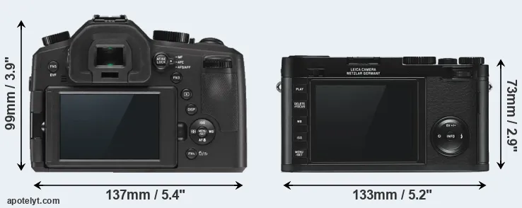 Comparison V-LUX Typ 114 or X Typ 113 rear