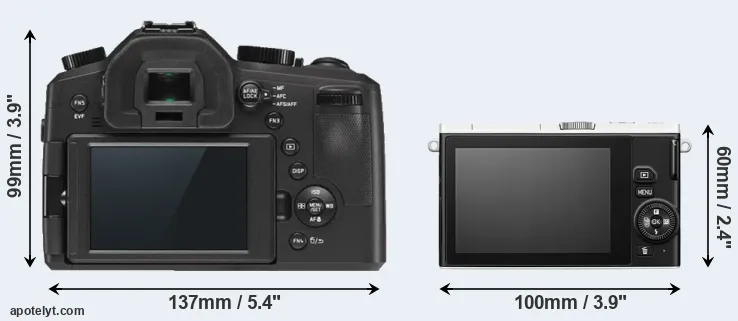 Comparison V-LUX Typ 114 or J4 rear