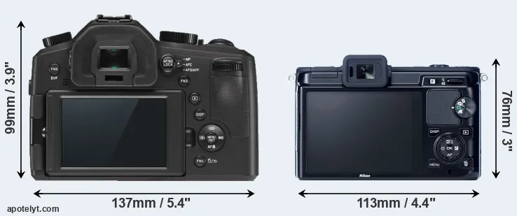 Comparison V-LUX Typ 114 or V1 rear