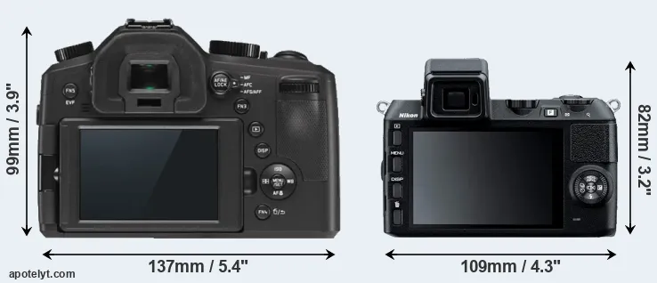 Comparison V-LUX Typ 114 or V2 rear