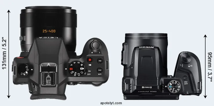 Compare V-LUX Typ 114 versus B500 top