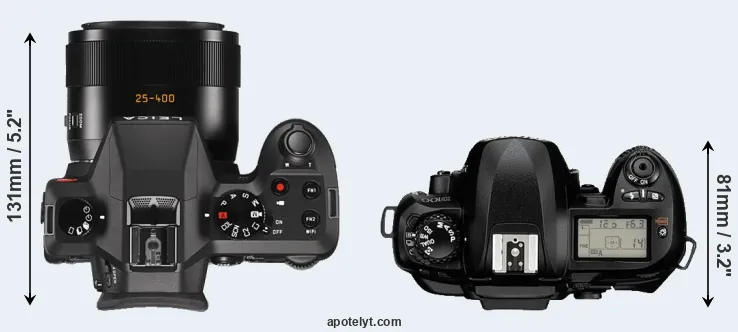 Compare V-LUX Typ 114 versus D100 top