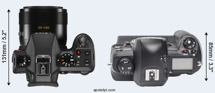 Compare V-LUX Typ 114 versus D1X top