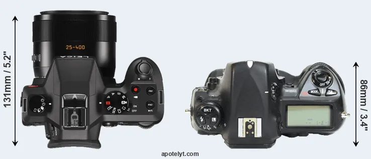 Compare V-LUX Typ 114 versus D2H top