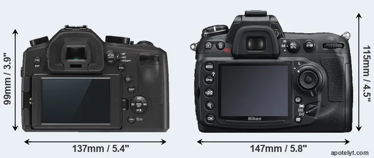 Comparison V-LUX Typ 114 or D300S rear