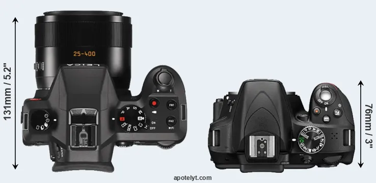 Compare V-LUX Typ 114 versus D3300 top