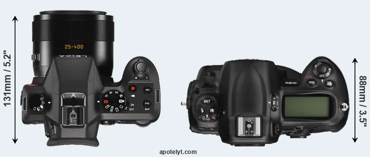 Compare V-LUX Typ 114 versus D3X top