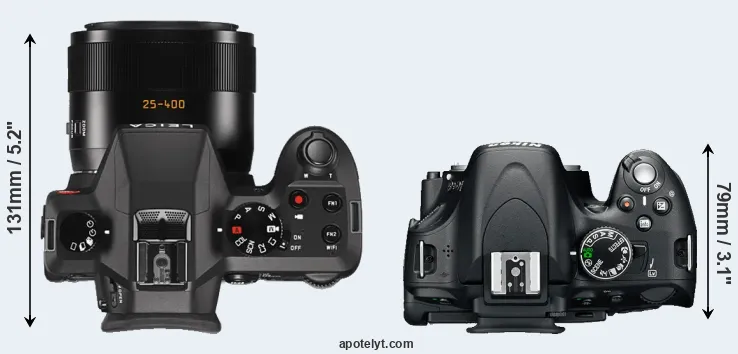 Compare V-LUX Typ 114 versus D5100 top