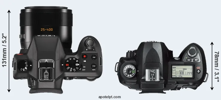 Compare V-LUX Typ 114 versus D70s top