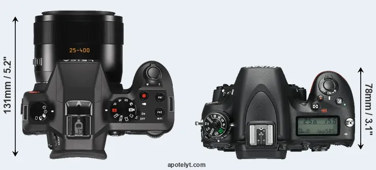 Compare V-LUX Typ 114 versus D750 top