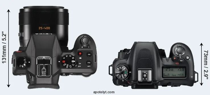 Compare V-LUX Typ 114 versus D7500 top