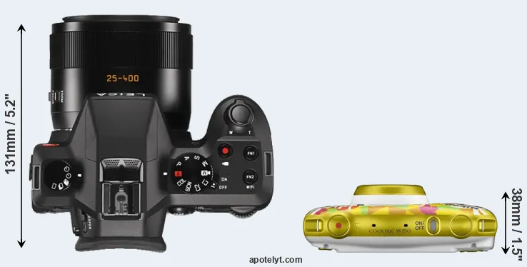 Compare V-LUX Typ 114 versus W150 top