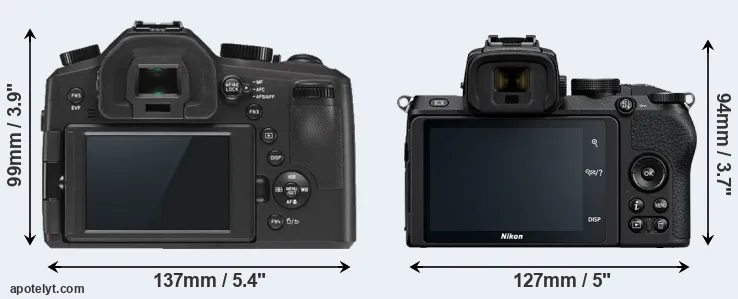 Comparison V-LUX Typ 114 or Z50 rear