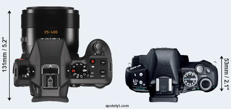 Compare V-LUX Typ 114 versus E-410 top