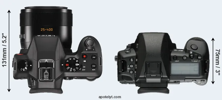 Compare V-LUX Typ 114 versus E-5 top