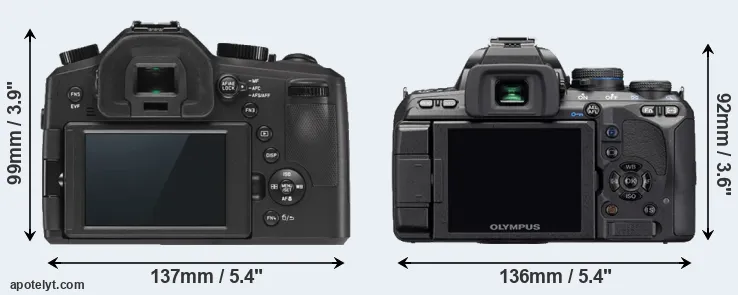 Comparison V-LUX Typ 114 or E-510 rear
