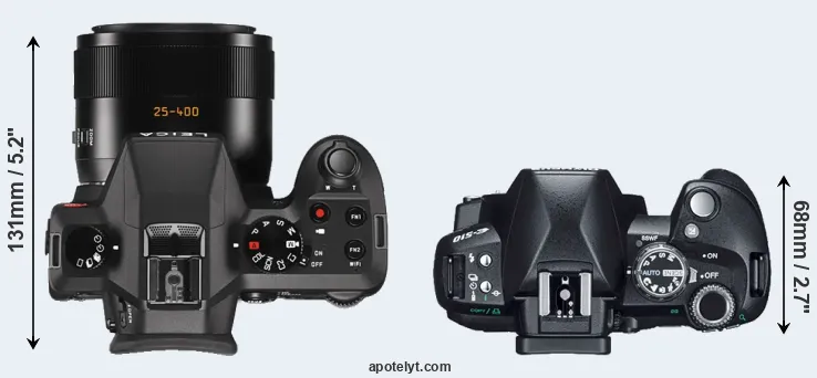 Compare V-LUX Typ 114 versus E-510 top