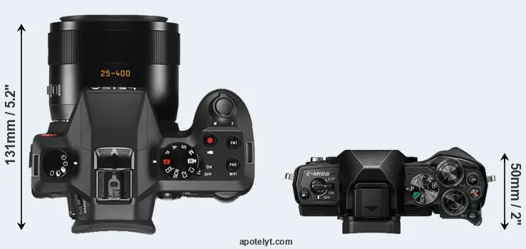 Compare V-LUX Typ 114 versus E-M10 III top