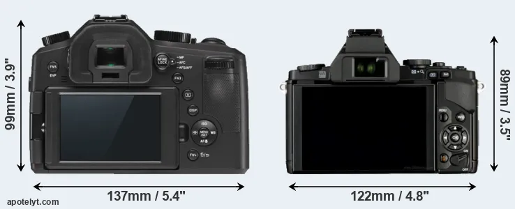 Comparison V-LUX Typ 114 or E-M5 rear