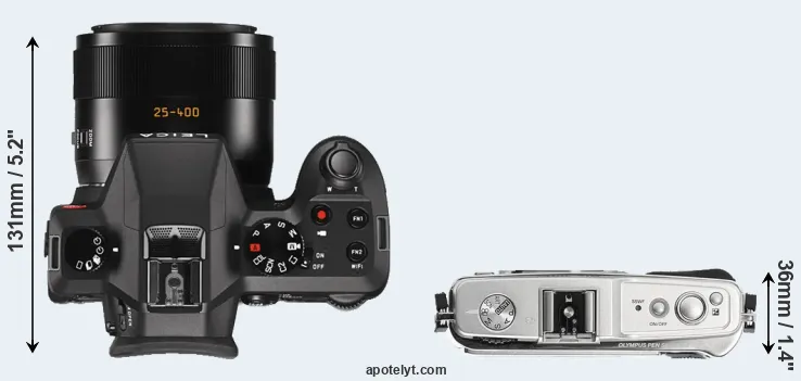 Compare V-LUX Typ 114 versus E-P1 top