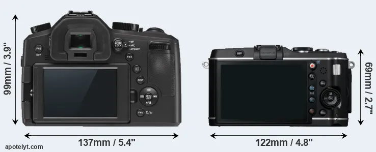 Comparison V-LUX Typ 114 or E-P3 rear