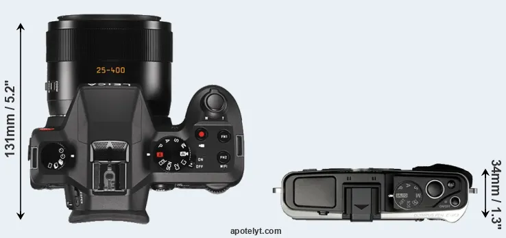 Compare V-LUX Typ 114 versus E-P3 top