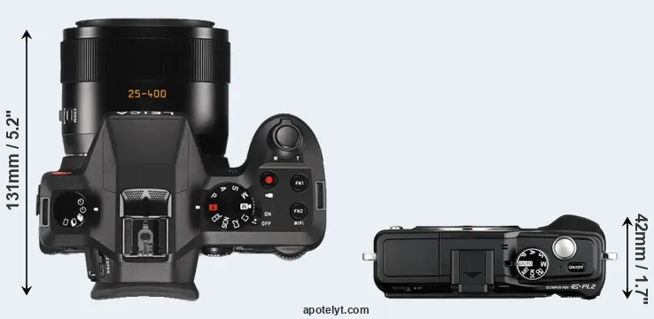 Compare V-LUX Typ 114 versus E-PL2 top