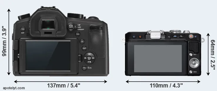 Comparison V-LUX Typ 114 or E-PL3 rear