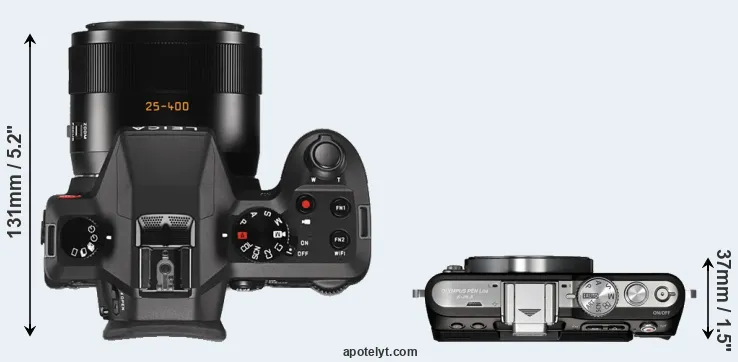 Compare V-LUX Typ 114 versus E-PL3 top