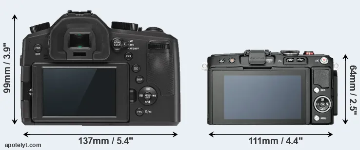 Comparison V-LUX Typ 114 or E-PL6 rear