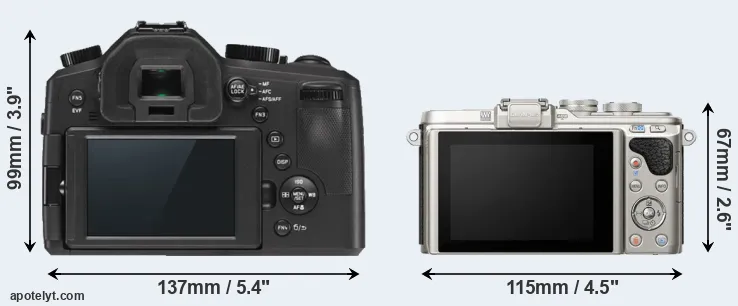 Comparison V-LUX Typ 114 or E-PL8 rear