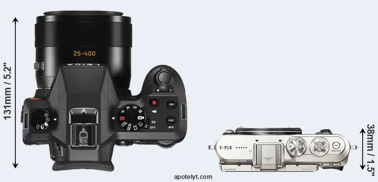 Compare V-LUX Typ 114 versus E-PL8 top