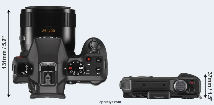 Compare V-LUX Typ 114 versus FT7 top