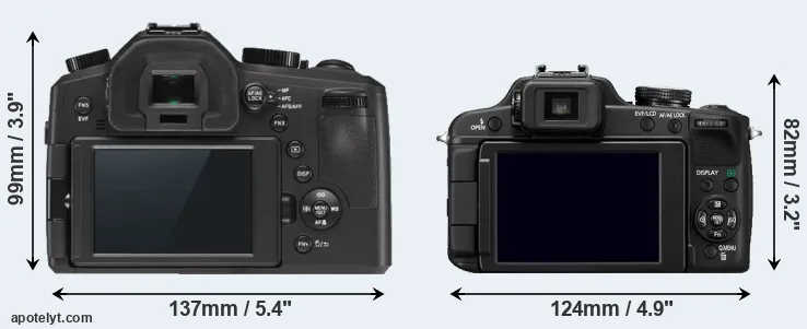 Comparison V-LUX Typ 114 or FZ100 rear