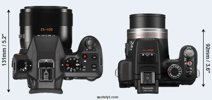 Compare V-LUX Typ 114 versus FZ100 top