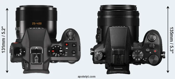 Compare V-LUX Typ 114 versus FZ2500 top