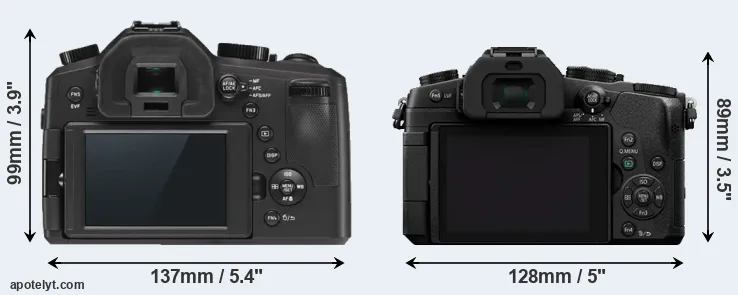 Comparison V-LUX Typ 114 or G80 rear