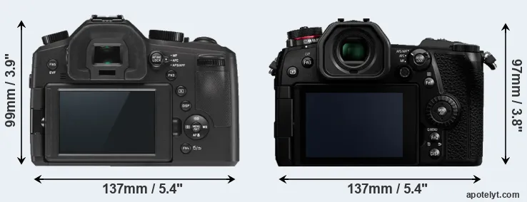 Comparison V-LUX Typ 114 or G9 rear